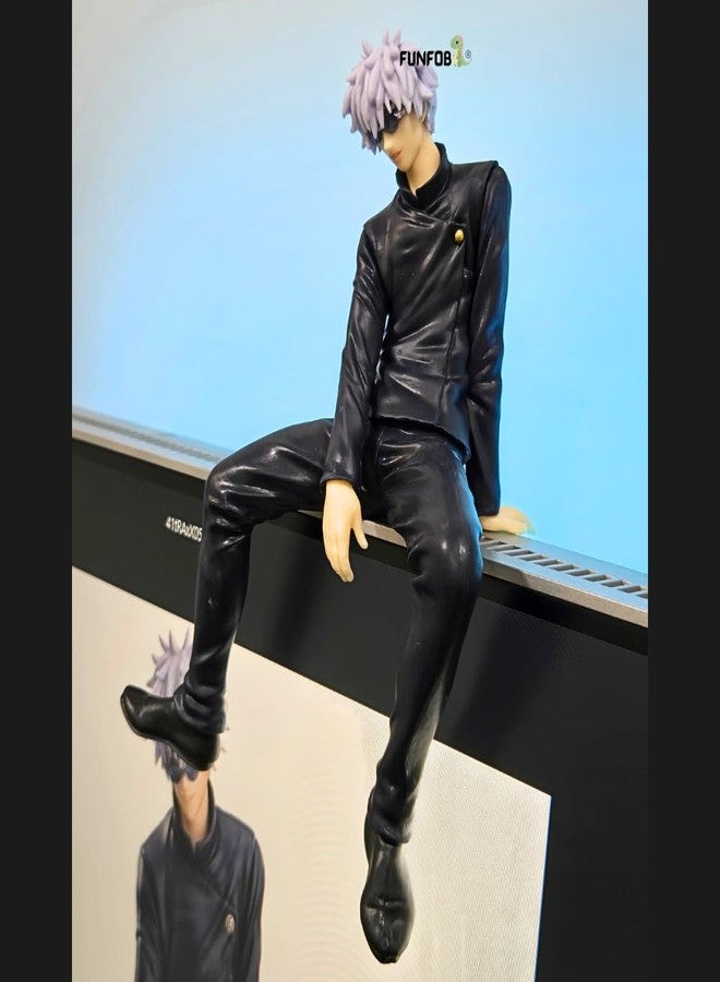 FUNFOB Jujutsu Kaisen Gojo Action Figure Height -15.5cm Collectible for Anime Fans PVC Multicolour | Gojo with Glare Noodle Topper - Image 3